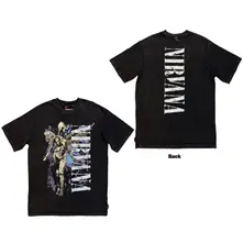 Unisex Unplugged T-Shirt: In Utero Angel Wash (Black) (Back Print) thumbnail