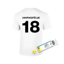 Hip Hop Žije Festival – 2018 Tričko + VIP Lístok (Balík)