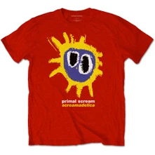 Primal Scream, Tričko Screamadelica, Unisex, Červená