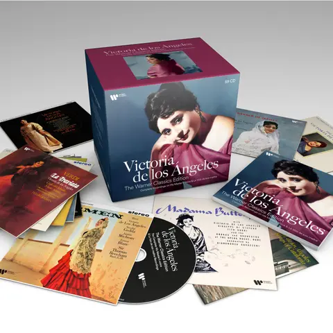 VICTORIA DE LOS ÁNGELES: COMPLETE WARNER RECORDINGS 59CD (HMV & VSM)