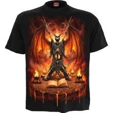 Unisex T-Shirt: Skeletal Worship (Black) (Back Print) thumbnail