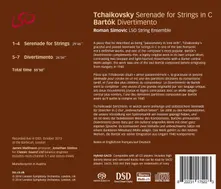 BARTOK/TCHAIKOVSKY - SERENADE FOR STRINGS/DIVERTIMENTO FOR STRING ORCHESTRA thumbnail