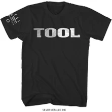 Tool, Tričko Metallic Silver Logo, Unisex, Čierna