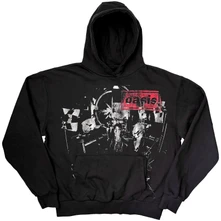 Mikina Unisex Pullover Hoodie: Supersonic Monotone Logo (Black) (Ex-Tour)