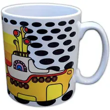 Unboxed Mug: Yellow Submarine Coloured Stripes (White) thumbnail