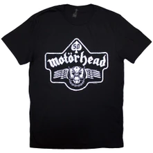 Motörhead, Tričko 50 Years Ace Wings Emblem, Unisex, Čierna