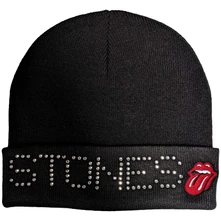 The Rolling Stones, Čapica Stones Embellished, Unisex, Čierna