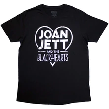 Joan Jett & The Blackhearts, Tričko Band Logo, Unisex, Čierna