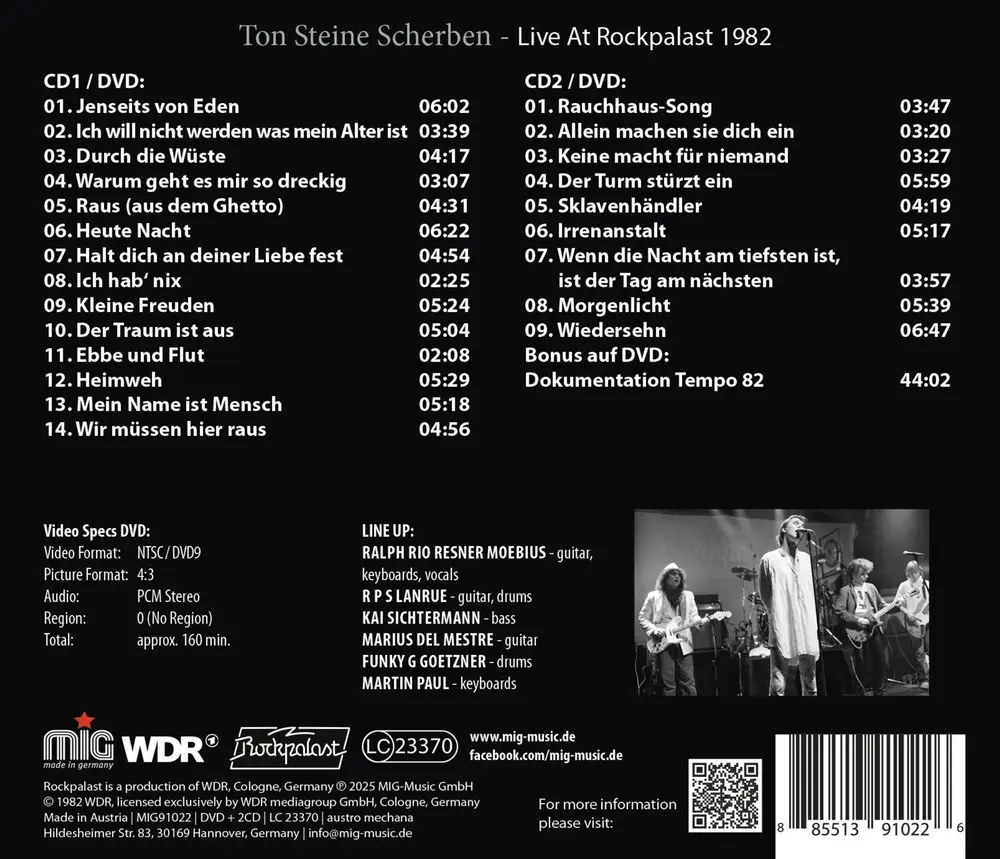 LIVE AT ROCKPALAST 1982