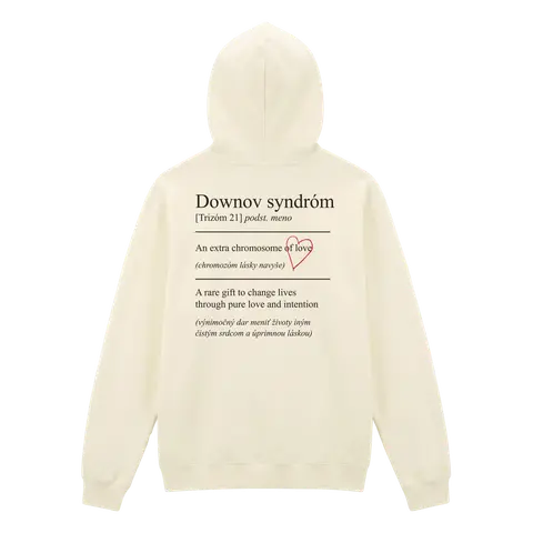 Láska Rozdiely Nevidí – Mikina Chromozóm lásky, Unisex, Piesková