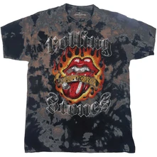 The Rolling Stones, Tričko Tattoo Flames, Dieťa, Šedá