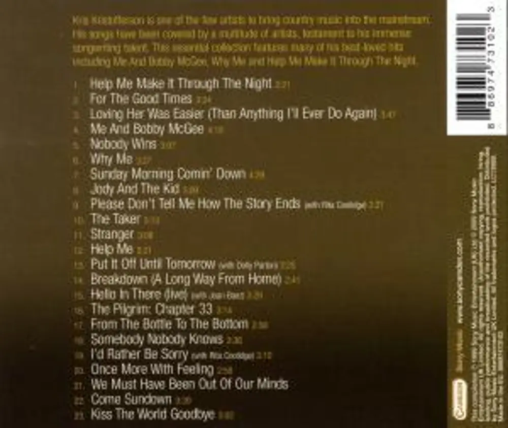 The Very Best Of Kris Kristofferson
