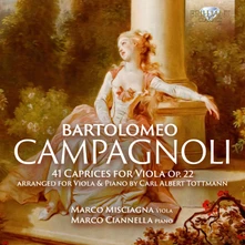 CD MARCO MISCIAGNA - CAMPAGNOLI: 41 CAPRICES FOR VIOLA OP.22, ARRANGED