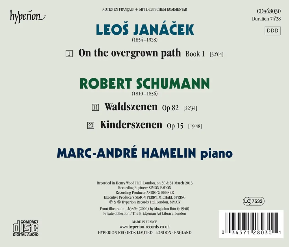 SCHUMANN: SCENES FROM CHILDHOOD; WALDSZENEN ? JANA
