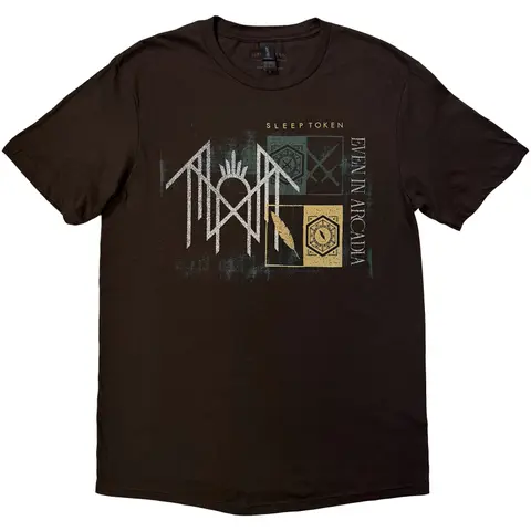 Unisex T-Shirt: Even In Arcadia Symbols (Brown)