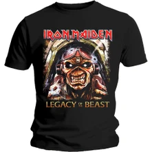 Iron Maiden, Tričko Legacy Aces, Unisex, Čierna