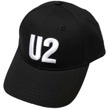 U2, Šiltovka White Logo, Unisex, Čierna