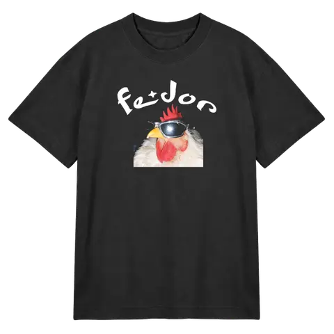 Bazárik Piko – Tričko Fedor, Unisex, Off Black
