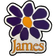 Fridge Magnet: Orange Logo Purple Daisy (Orange) thumbnail
