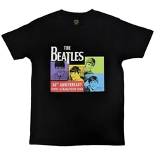 The Beatles, Tričko US 1964, Unisex, Čierna