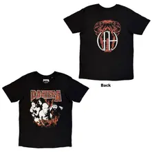 Unisex T-Shirt: Cowboys From Hell Snake (Black) (Back Print)