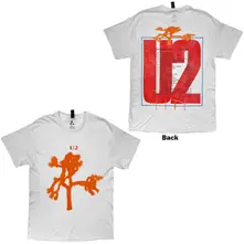 Tričko Unisex T-Shirt: Joshua Tree European Tour '87 (White) (Back Print)