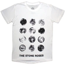 The Stone Roses, Tričko Lemons Grid, Unisex, Biela