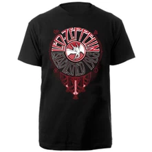 Led Zeppelin, Tričko Deco Circle, Unisex, Čierna