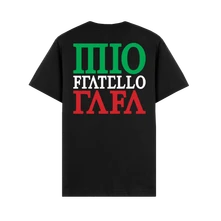 Raphael (Rafo), Tričko Mio Fratello Rafa, Unisex, Čierna