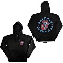 The Rolling Stones, Mikina na zips Hackney Diamonds Stars, Unisex, Čierna