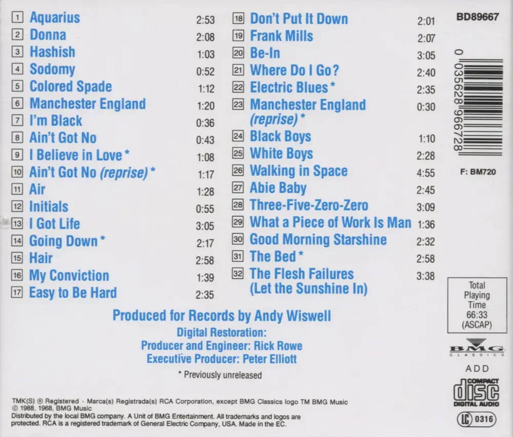 David Yazbek – Hair (CD)
