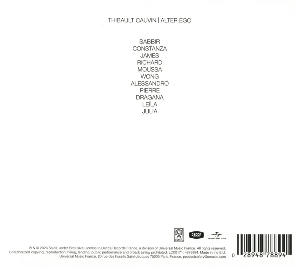 Thibault Cauvin – ALTER EGO (CD)