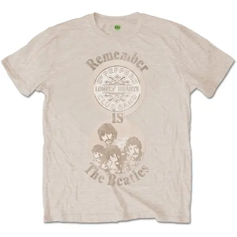 The Beatles – Tričko Remember (Natural), Unisex, Natural
