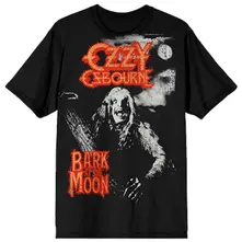 Unisex T-Shirt: Bark At The Moon Tribute (Black) (Back Print) thumbnail