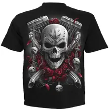 Unisex T-Shirt: DOTD Bikers (Black) (Back Print) thumbnail