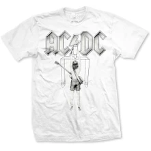 AC/DC, Tričko Switch, Unisex, Biela