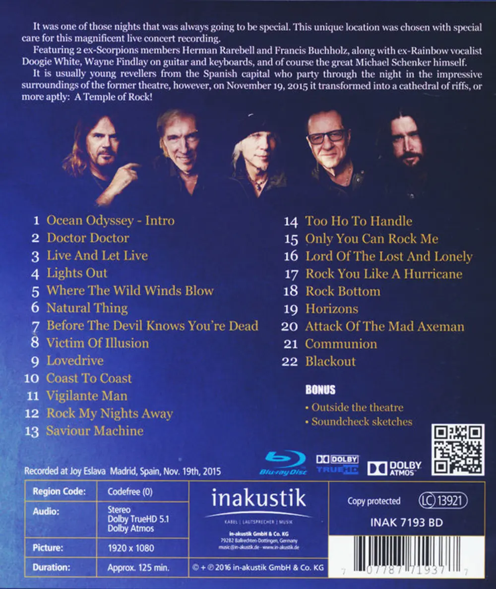 Michael Schenker – ON A MISSION - LIVE IN... (Blu-ray)
