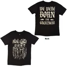 Tričko Unisex T-Shirt: Born For Greatness (Black) (Back Print)