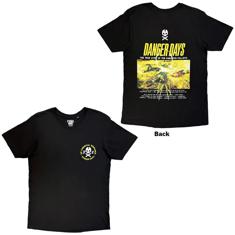 Unisex T-Shirt: Danger Days Pocket (Black) (Back Print)