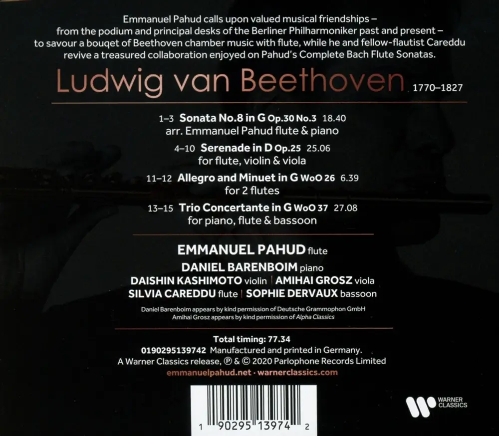 Emmanuel Pahud – BEETHOVEN (CD)