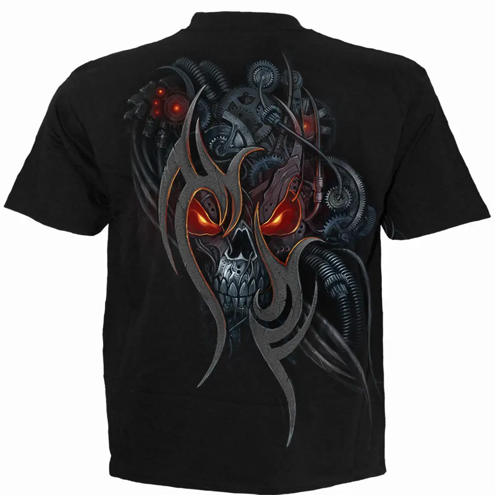 Spiral – Steampunk Skull (Černá) (Tričko)