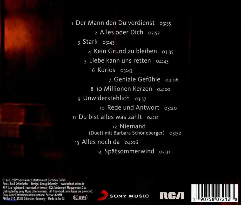 Roland Kaiser – Alles Oder Dich (CD)