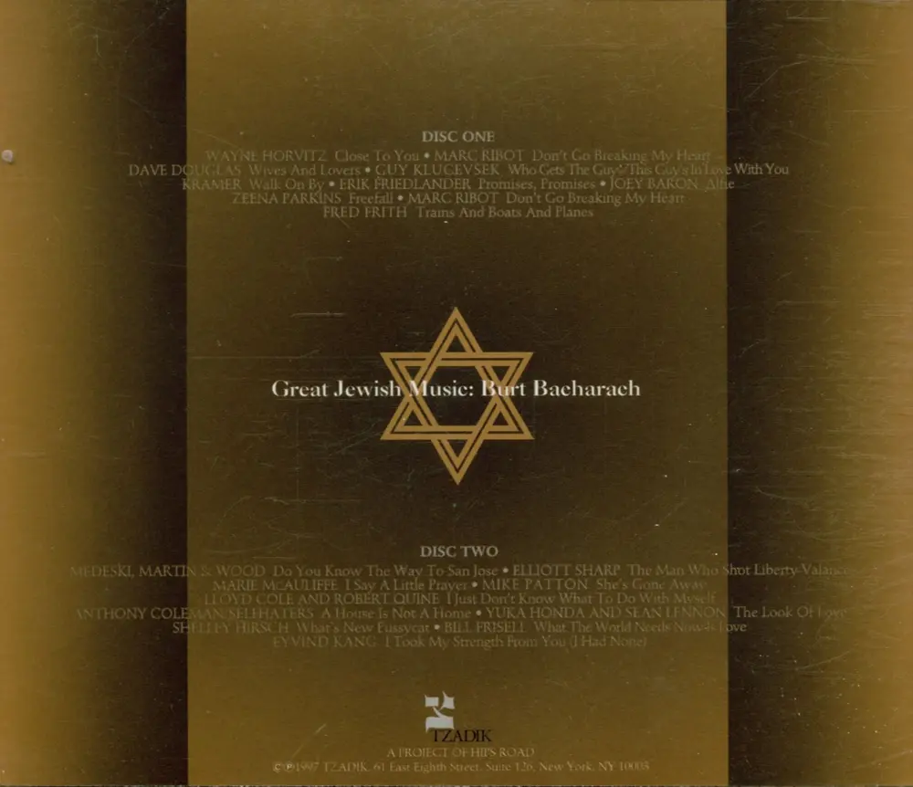 BACHARACH, BURT.=TRIBUTE= - GREAT JEWISH MUSIC