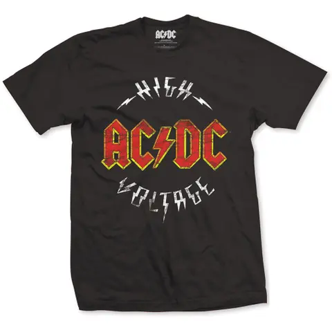 AC/DC – Tričko High Voltage (Čierna), Unisex, Čierna