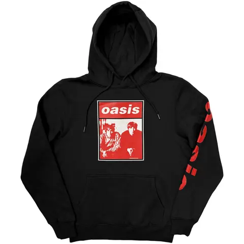 Unisex Pullover Hoodie: Wonderwall Two Colour Photo (Black) (Ex-Tour)
