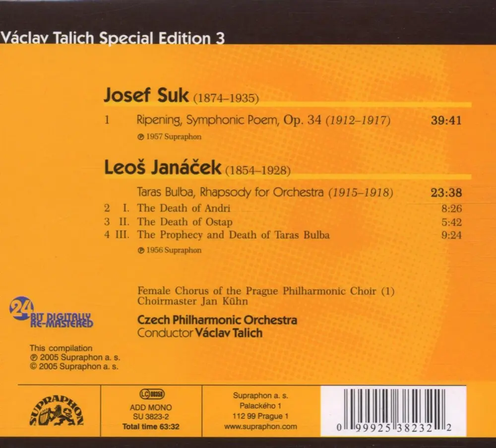 Special Edition 3. Janáček: Taras Bulba - Suk: Zrání