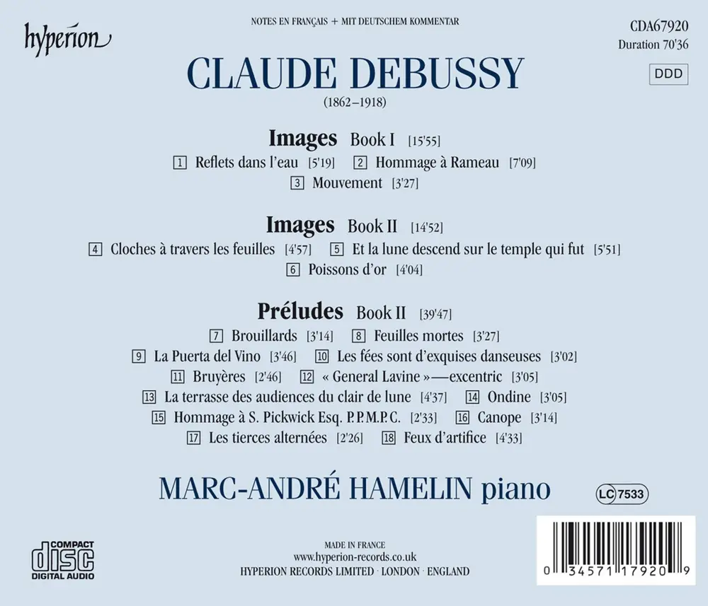 DEBUSSY: IMAGES & PRELUDES, BOOK 2