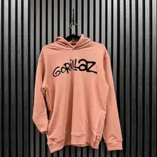 Unisex Unplugged Pullover Hoodie: Group Circle Rise (Pink) (Back Print) thumbnail