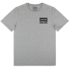 Tričko Unisex T-Shirt: Live 25 Distressed Lockup Pocket (Grey) (Ex-Tour)