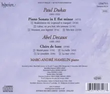 DUKAS: PIANO SONATA ? DECAUX: CLAIRS DE LUNE thumbnail
